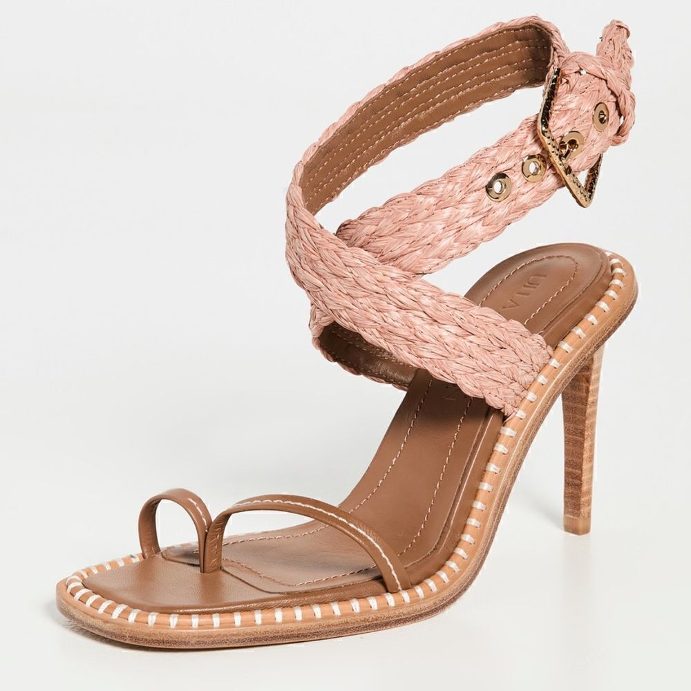 NEW Ulla Johnson Raffia high heels 37.5